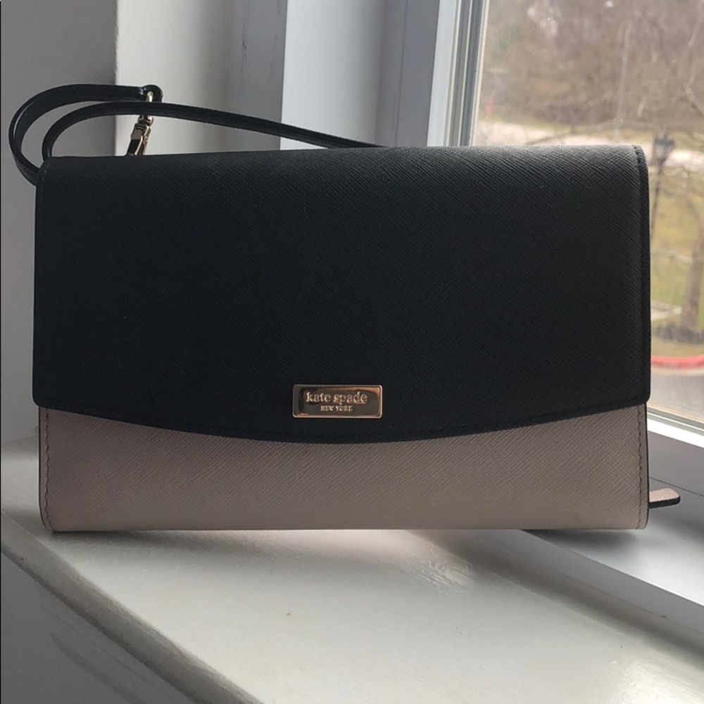Kate Spade Bush and Black Crossbody Purse